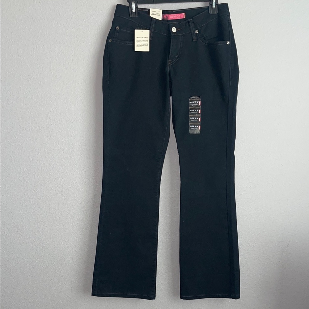 NWT Levi's Women's Curvy Cut Black Boot Cut Jeans